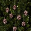 8ct Glittered Pinecone Christmas Tree Ornament Set - Wondershop™ - 2 of 2