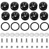 iMountek"5-Piece Car Quick Release Bumper Fasteners Kit for Front/Rear Bumper, Fender, Trunk, Hatch Lids"Black& Silver - 3 of 4