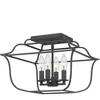 Quoizel Lighting Gallery 4 - Light Semi-Flush Mount in  Royal Ebony - 4 of 4