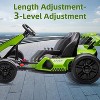 24V Electric Go Kart for Kids, with 2 * 150W Motors, Adjustable Seat, 8mph Speed, Led Lights, for Children Ages 6-15 - 2 of 4