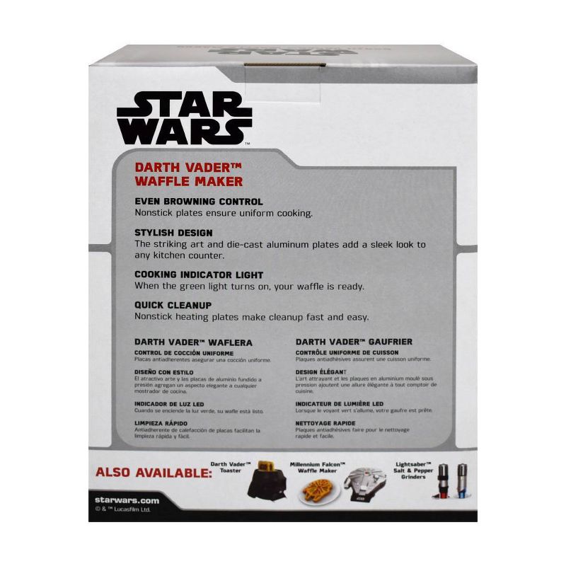 Uncanny Brands - Star Wars Darth Vader Waffle Maker, 5 of 6