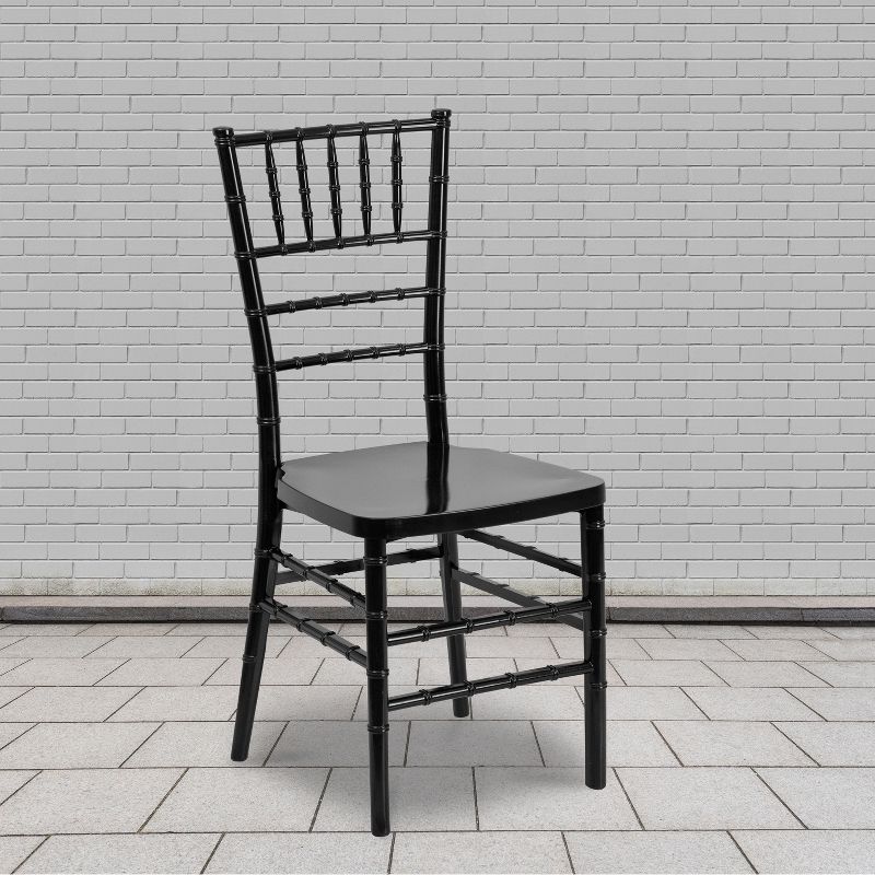 Emma and Oliver 2 Pack PREMIUM Resin Stacking Chiavari Chair, 2 of 12
