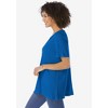 Woman Within Plus Size Split-Neck Henley Thermal Tee - 4 of 4