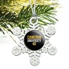 Cameron University Secndary Logo Metal Snowflake Christmas Tree Holiday Ornament - 2 of 3