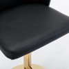 PAGED Swivel Barstools Classic Velvet Upholstered Bar Stools Adjusatble Height Counter Stools with Back Tufted for Home Pub, Set of 2 - 4 of 4