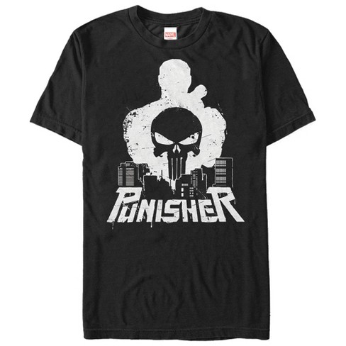 Men's Marvel The Punisher Cityscape T-Shirt - Black - 3X Large