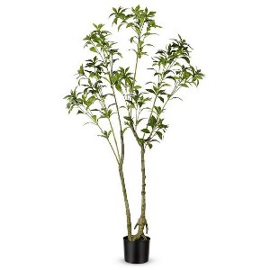 Artificial Tree - Faux 60" Potted Pieris Japonica Plant - FXP2013 - Green - Safavieh - 1 of 4