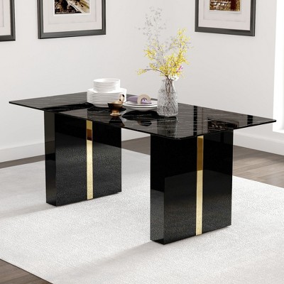 NicBex Dining Table 71" Modern Rectangular Table with MDF Table Legs for Dining Room