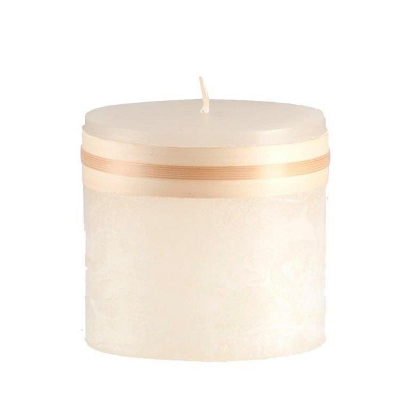 Northlight Cylindrical Accent Pillar Candle - 3.25" - Cream, 1 of 2