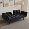 Living Room Sofa, 57" Sofa Couch With Two Armrests Throw Pillow, Tufted Seat Cushion,Comfortable Fit Sofa For Apartment Bedroom Small Space - 4 of 4