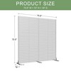 Classic Black Galvanized Sheet Outdoor Screen with Blinds (Double-Sided) Garden Screen - 4 of 4