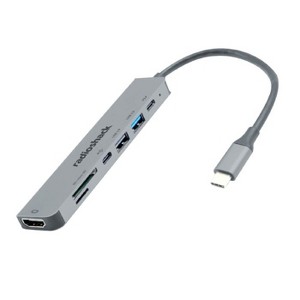 RadioShack 7 in 1 Type-C Adapter With Micro SD Slot, Power Delivery Fast Charging USB C, 4K HDMI, USB A 3.0 and 2.0, and USB C 2.0 - 1 of 4