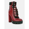 Yeti High Heel Lace Up Biker Women Boots - 2 of 4