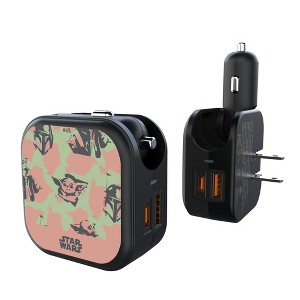 Star Wars Mandalorian Pattern 18-Watt 2 in 1 USB A/C Charger - 1 of 3