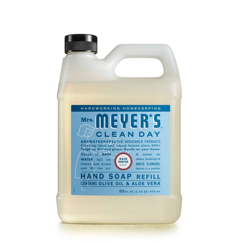 Mrs. Meyer&#39;s Clean Day Rain Water Hand Soap Refill - 33 fl oz, 1 of 6