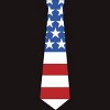 Men's Design By Humans Fourth Of July Simple American Flag Tie By FreshDressedTees T-Shirt - 2 of 2