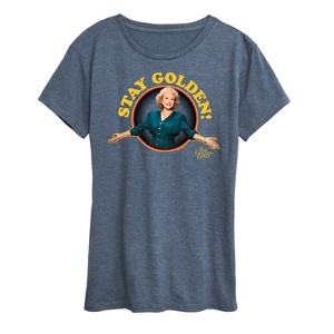 Women's - The Golden Girls - Rose Stay  Golden Short Sleeve Graphic T-Shirt - 1 of 4