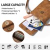 FATMOON Women's PU Leather Mini Vertical Crossbody Bag with Phone Pocket, Coin Purse, and Key Holder - Retro Soft and Lightweight Bag - 4 of 4