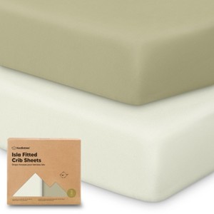 KeaBabies 2pk Isla Fitted Crib Sheets for Boys, Girls, Baby Crib Sheet, Fits Standard Nursery Crib Mattresses - 1 of 4