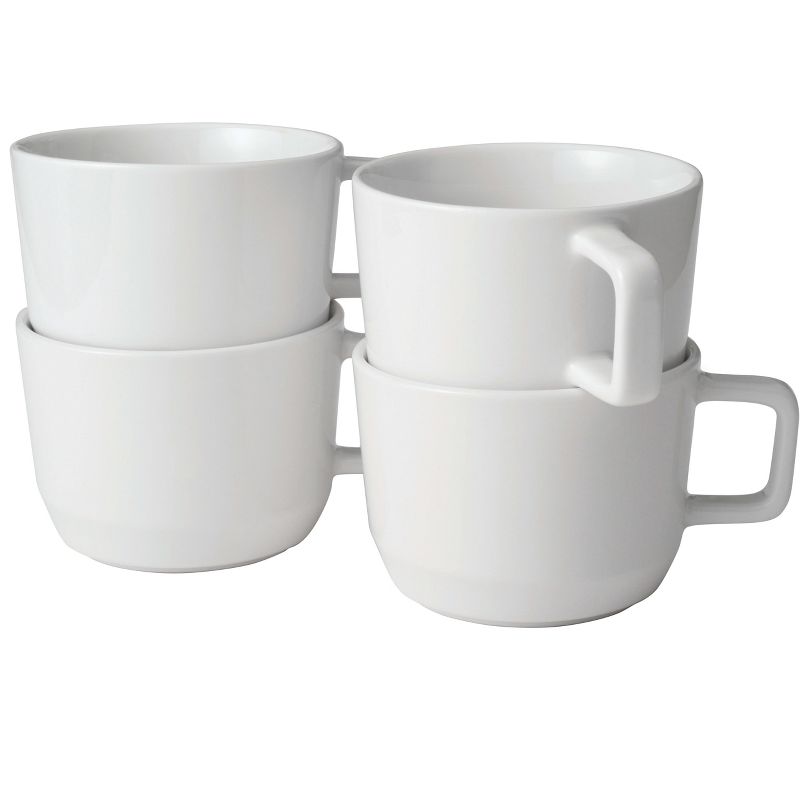 Libbey Austin 17.5-ounce Large Porcelain Coffee Mug, Set of 4, White, 1 of 10