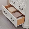 48" Farmhouse 5 Drawers Dresser for Bedroom, Vintage Design Tall Wood Rustic Chest of Drawers for Living Room, Hallway - 3 of 4