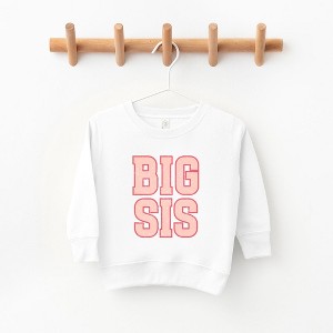 The Juniper Shop Big Sis Distressed Toddler Graphic Sweatshirt - 1 of 2