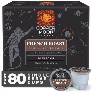 Copper Moon French Roast Blend Dark Roast Coffee Pods - 80ct - 1 of 4