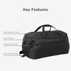 Generic Lateral Duffel Weekender Bag, Black - 2 of 4