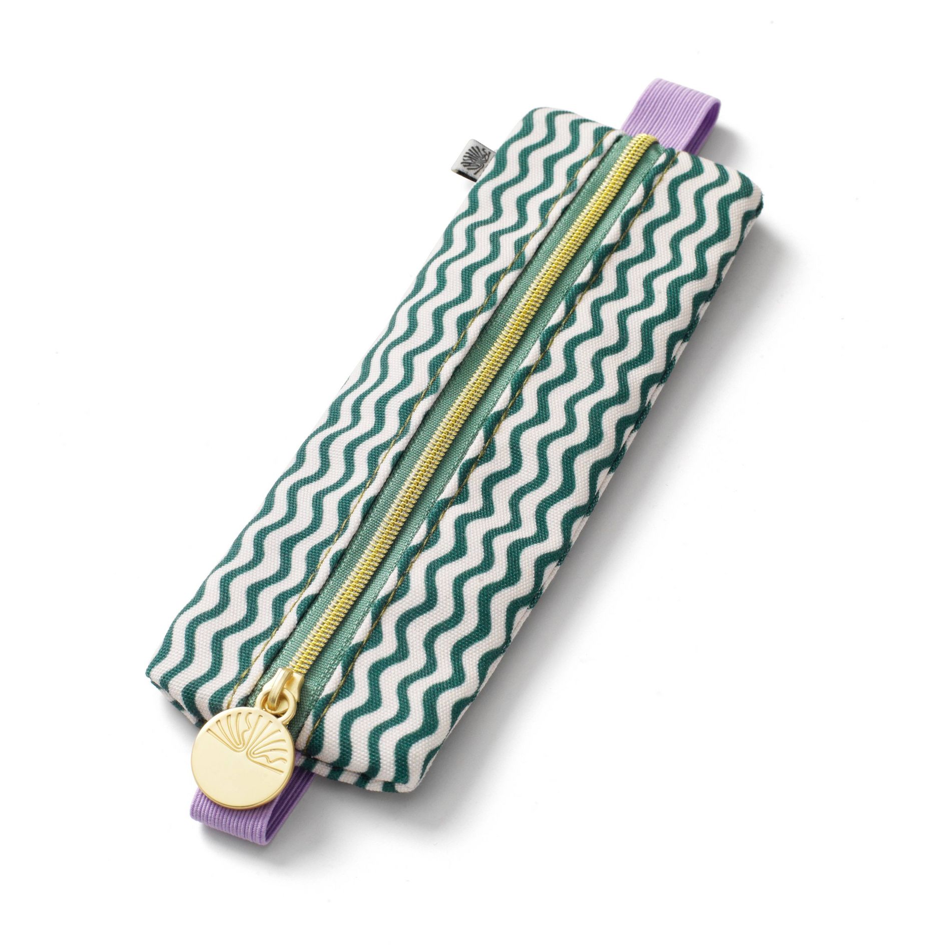 PAPIER Elastic fabric Pencil pouch 7.9"x2" Zig Zag