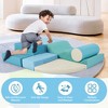 VYNXARIA 6 - in - 1 Soft Climbing Foam Toys! Stylish blue. Stairs, pads, cylinders. Safe and fun for kids' climbing. Hurry to grab! - 2 of 4