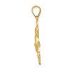 Black Bow Jewelry 14k Yellow Gold Large Satin and Polished 2D Sun Pendant - 2 of 4