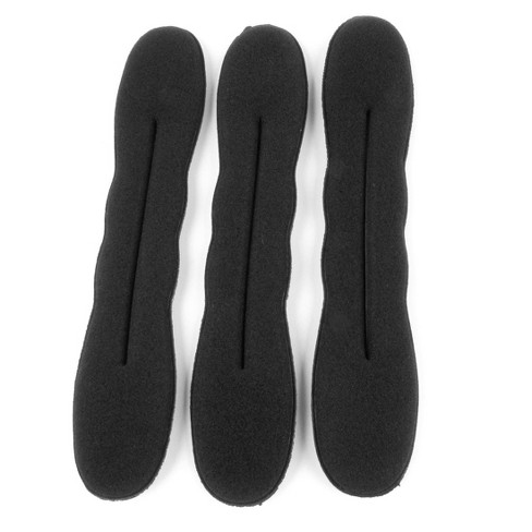 Unique Bargains Lady DIY Hairstyle Ponytail Sponge Donut Bun Holders 9" Black 3 Pcs - image 1 of 4