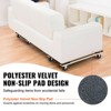 VEVOR Furniture Dolly, 1000 lbs Each Load Capacity, 2 Packs, 18" x 30", 8 x 3" PP Swivel Casters, Mover's Dolly, Moving Cart with Wheels, Wood color - 4 of 4