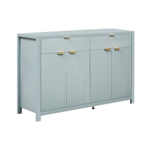 Dexmalle 55.1'' Sideboard Buffet Cabinet with Wave Pattern Surface and Adjustable Shelves - 1 of 4