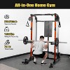 Multi-Function Power Cage 2000LB Capacity With Dual Independent Pulley System+Adjustable Cable Crossover for Home Gym&Garage Workouts - 2 of 4