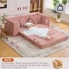 Sapphtopaz 82.25" 2-in-1 Couches for Living Room Convertible Sofa Bed Pull Out Sleeper Couch with 5 Pillows&Cup Holders Couch Bed for Bedroom - 3 of 4