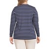 Lands' End Women's Relaxed Supima Cotton Long Sleeve V-Neck T-Shirt - 2 of 4