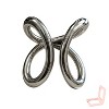 Unisex Silver - Toned Copper Irregular Plain Ring - Minimalist Style - 3 of 4