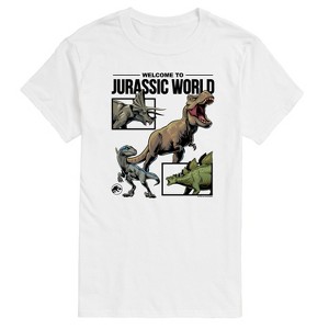 Men's - Jurassic Park - Welcome To Jurassic World Dino Short Sleeve Graphic T-Shirt - 1 of 4
