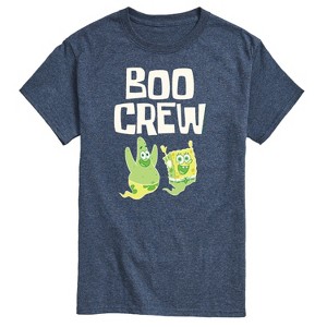 Men's - SpongeBob SquarePants - Boo Crew Patrick and Spongebob Glow In The Dark Short Sleeve Graphic T-Shirt - 1 of 4