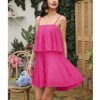 EXLURA Womens 2025 Summer Romper Dress Spaghetti Strap Pleated Fashion Short Jumpsuit Outfits - 2 of 4