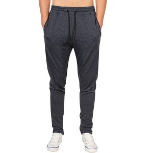WhizMax Men's Workout Pants Exercise Leggings Zipper Compression Tights - 1 of 4
