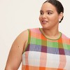 Women's Plaid Mini Sweater Dress -  kate spade new york x Target Red/Pink/Green/Blue - 4 of 4