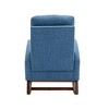 Racxily Rocking Chair, Modern Glider Chair, Recliner Armchair w/ Wood Legs and Side Pocket, Nursery Rocking Accent Chair with High Back - 4 of 4