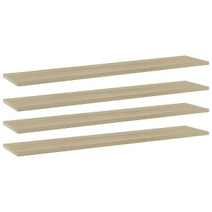 vidaXL Bookshelf Boards 4 pcs Sonoma Oak 39.4 in.x7.9 in.x0.6 in. Engineered Wood - 1 of 4