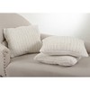 20"x20" Oversize Knitted Design Square Throw Pillow Ivory - Saro Lifestyle - image 2 of 3