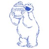 Women's Sesame Street Cookie Monster Sketch T-Shirt - 2 of 4