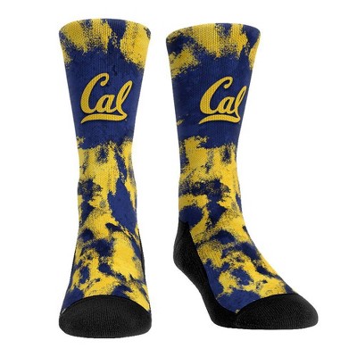 NCAA Cal Golden Bears Paint Crew Socks - L/XL