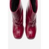 LORE - Burgundy Patent Leather Block Heel Boot (Women) | Forever & Always Shoes - 3 of 4