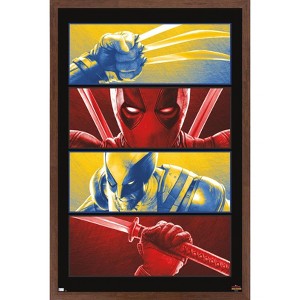 Trends International Marvel Deadpool & Wolverine - Panels Framed Wall Poster Prints - 1 of 4